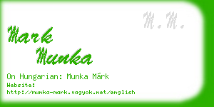 mark munka business card