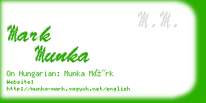 mark munka business card